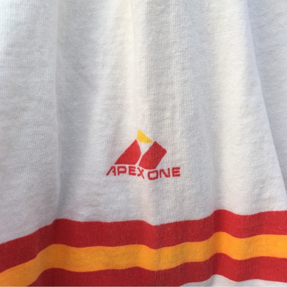 Vintage 90s Kansas City Chiefs Apex One Hooded White T-Shirt NFL Size Large ** - Picture 6 of 11